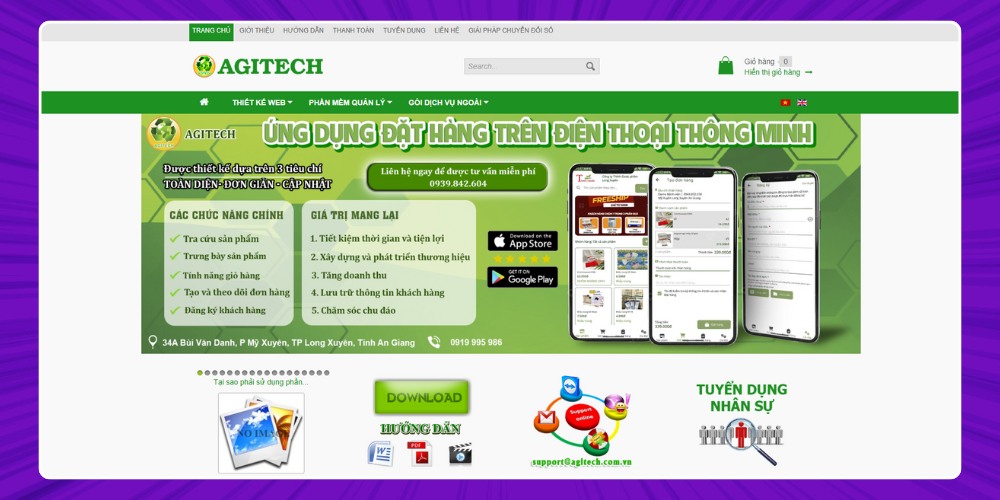 Công ty AgiTech chuyên thiết kế website tại An Giang