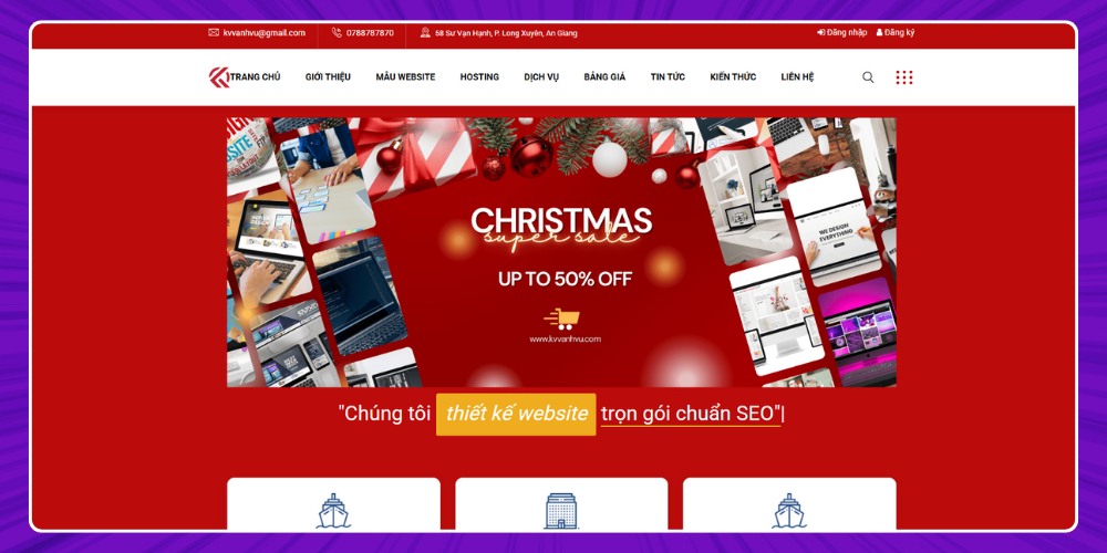 Công ty thiết kế web An Giang - KVV Anh Vũ