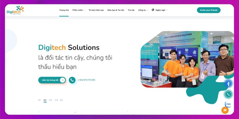 Đơn vị làm website Thanh Hoá chất lượng Digitech