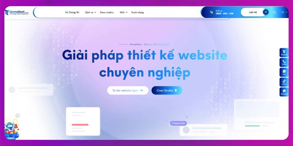 Homenest - Đơn vị thiết kế website uy tín tại Thanh Hoá