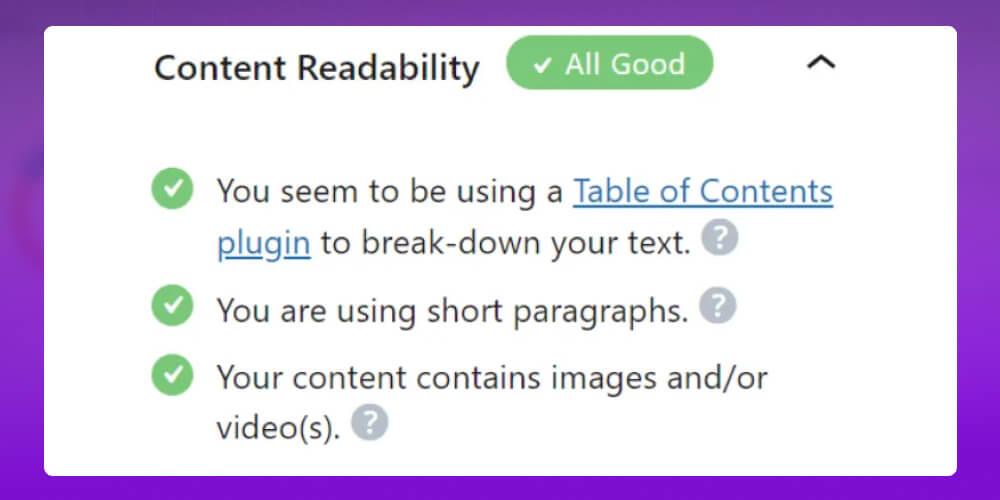 Content Readability