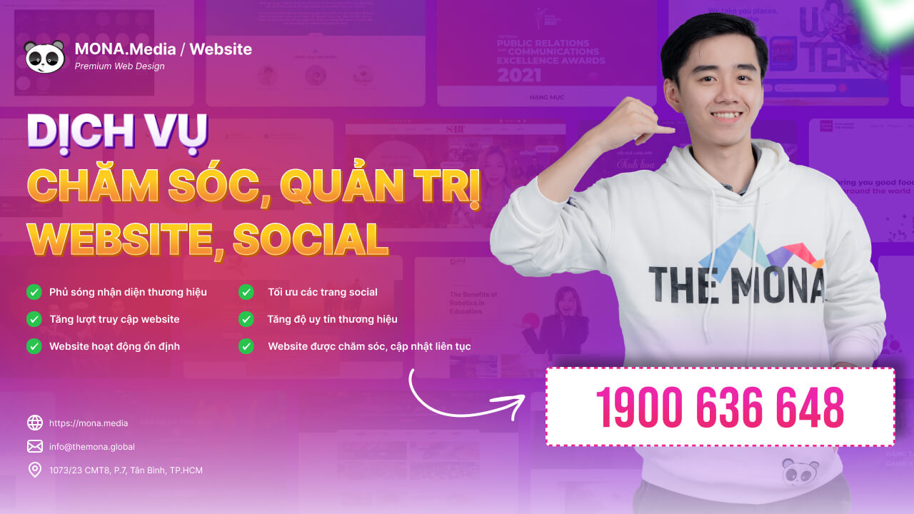 dịch vụ chăm sóc web social