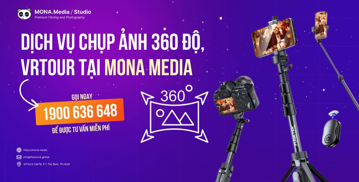 Dịch vụ chụp hình 360 độ, Flycam, VRTour tại MONA