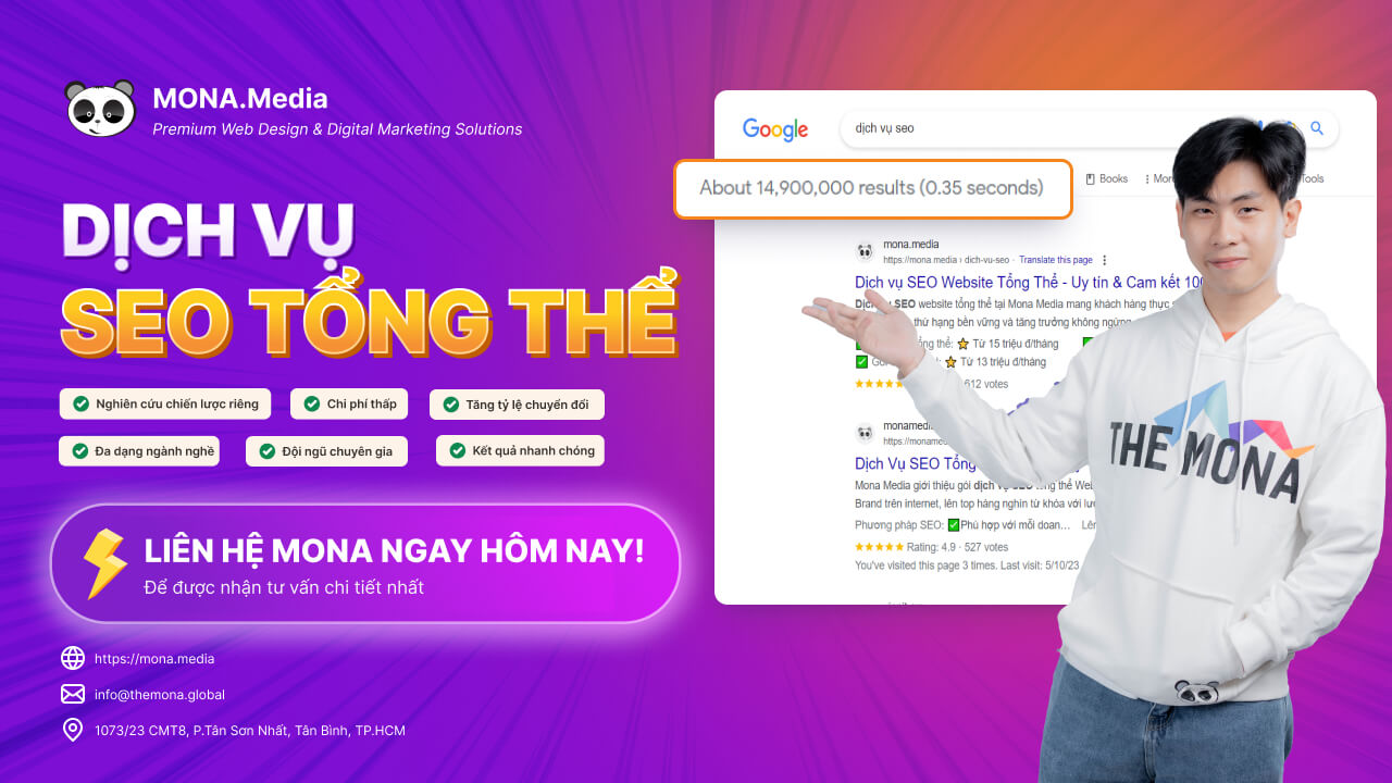 Liên hệ ngay để MONA tư vấn miễn phí cho bạn dịch vụ SEO trang web lên top