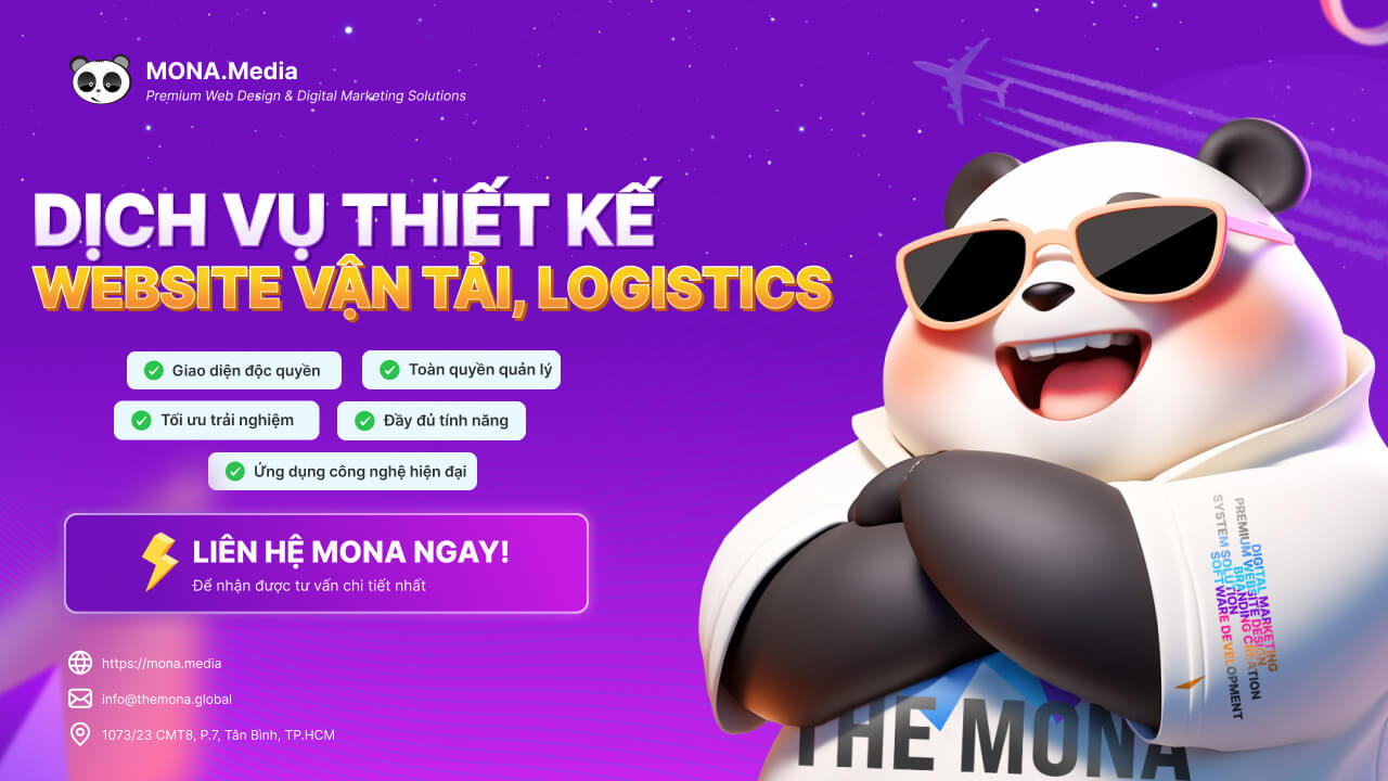 Liên hệ ngay để MONA tư vấn miễn phí cho bạn Thiết kế website cho công ty vận tải, logistics