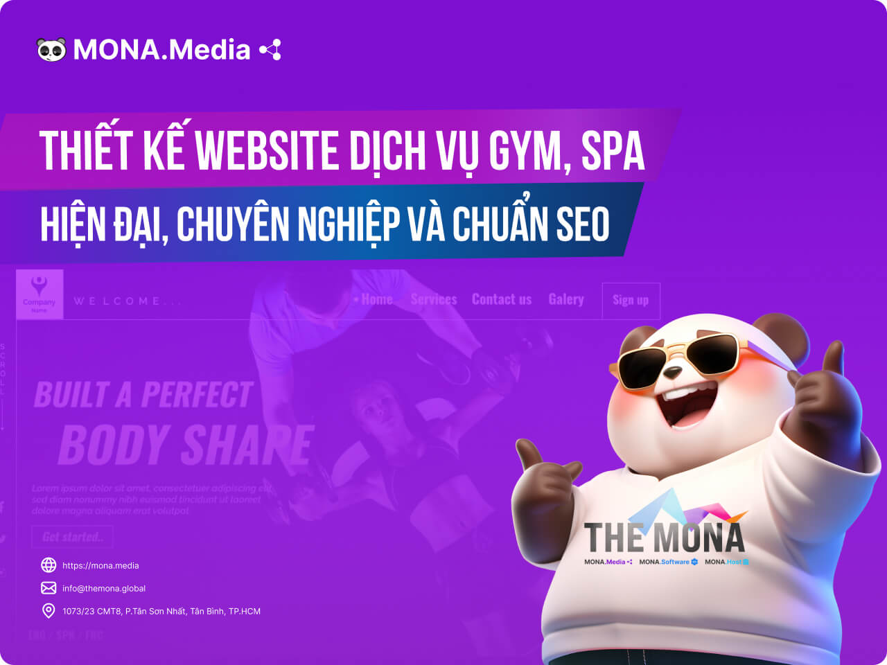 dịch vụ thiết kế website phòng tập gym