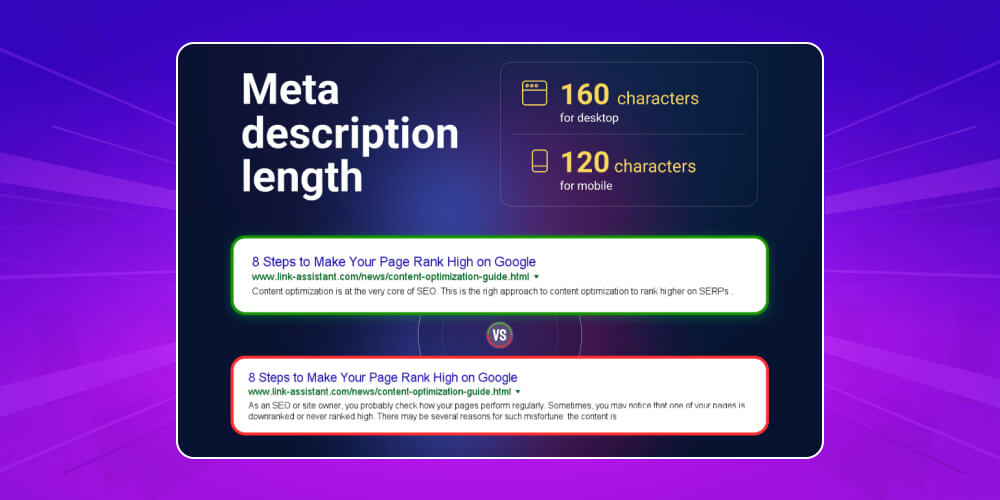 Độ dài tối ưu của thẻ meta description