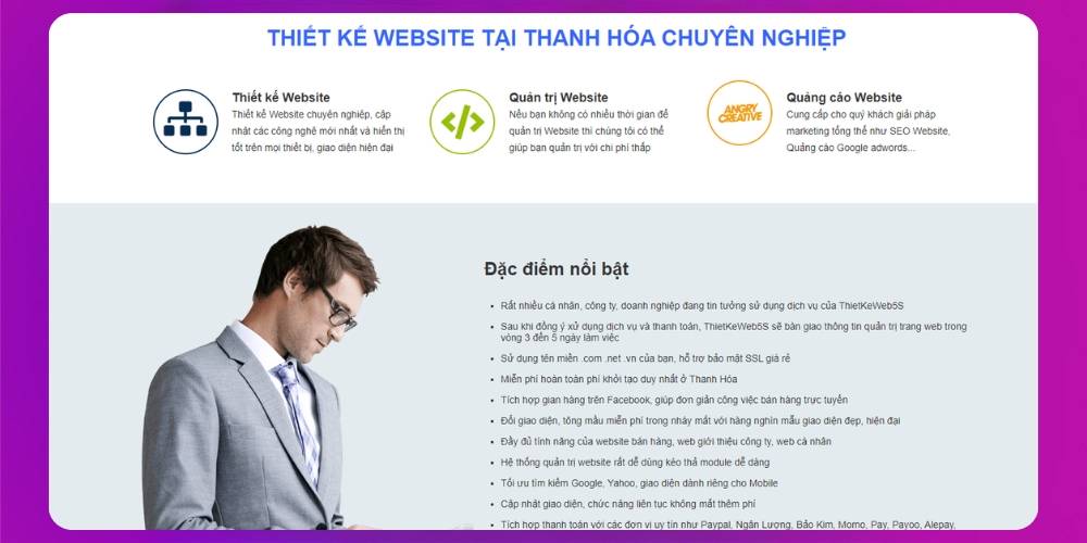 Thiết kế website Thanh Hoá uy tín hàng đầu