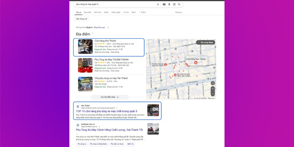 Dự án SEO Google Maps cho Kim Thành Dự án SEO Google Maps cho Kim Thành