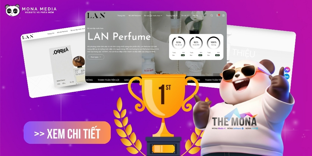 Dự án thiết kế website nước hoa - LAN Perfume