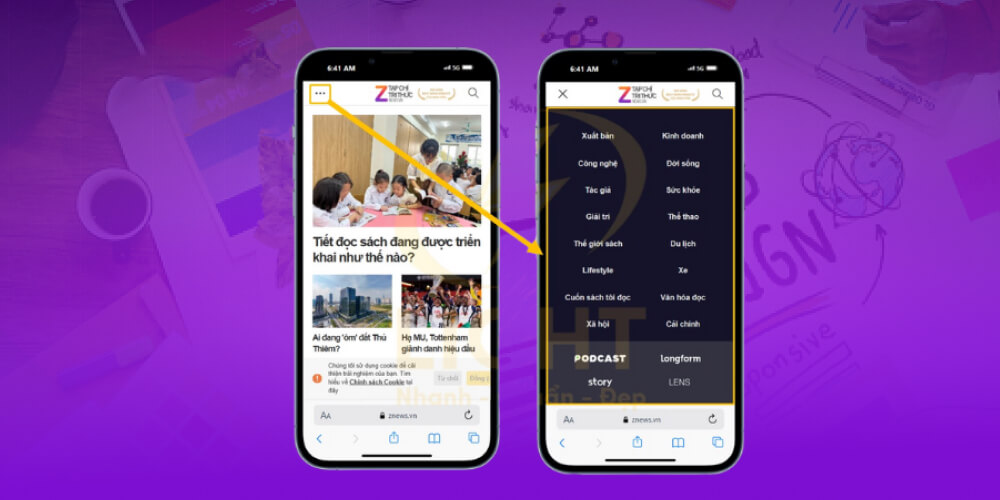 Dùng Responsive Menu