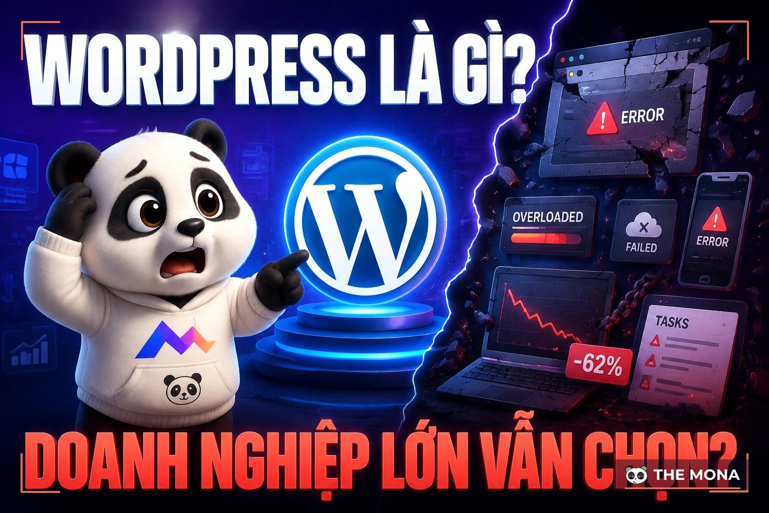 Gấu MONA phân tích WordPress cho website doanh nghiệp