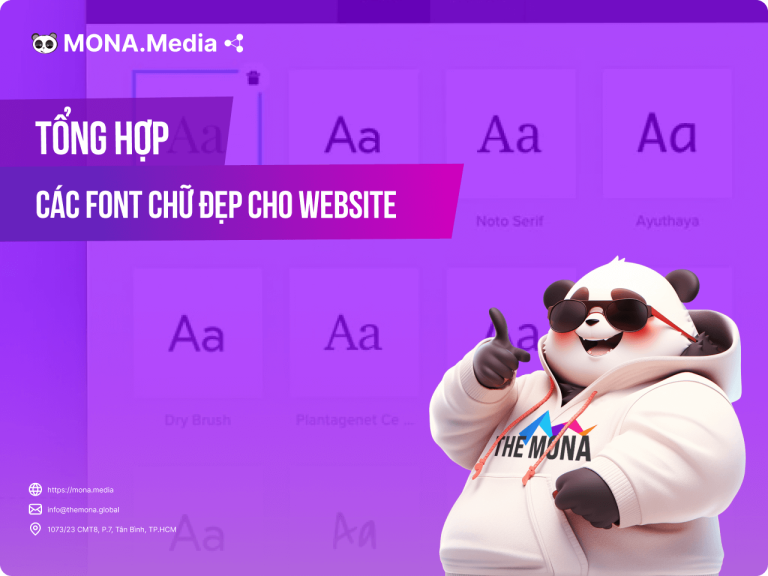 Các font chữ dùng cho website và cách sử dụng