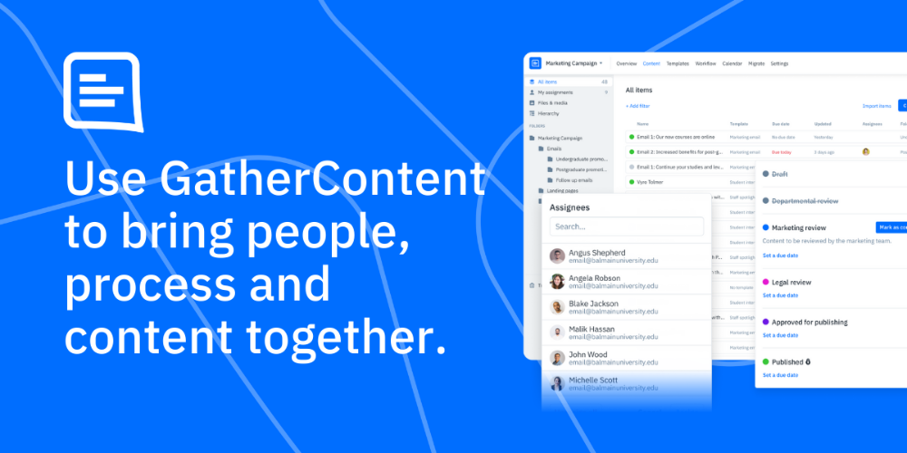 gather content quản lý nội dung