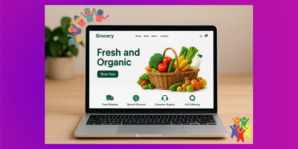 Tăng nhận diện thương hiệu khi thiết kế web bán tạp hóa