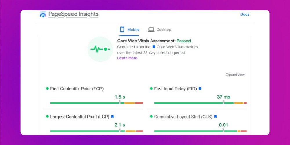 Google PageSpeed Insights