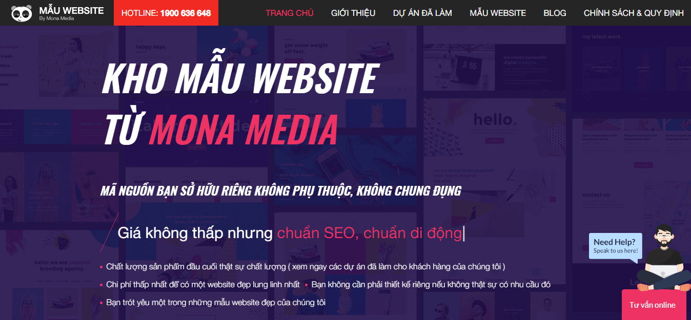 Kho mẫu website