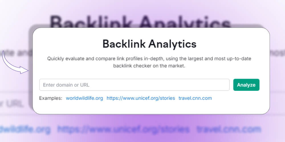 Kiểm tra backlink trên SEMrush