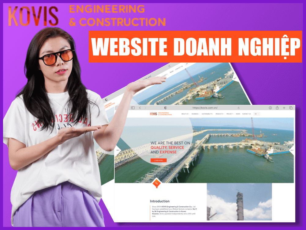 Dự án website giới thiệu công ty xây dựng - KOVIS