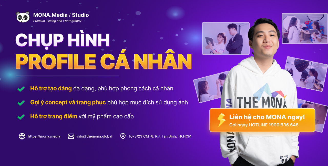 Dịch vụ chụp ảnh profile cá nhân tại MONA Media