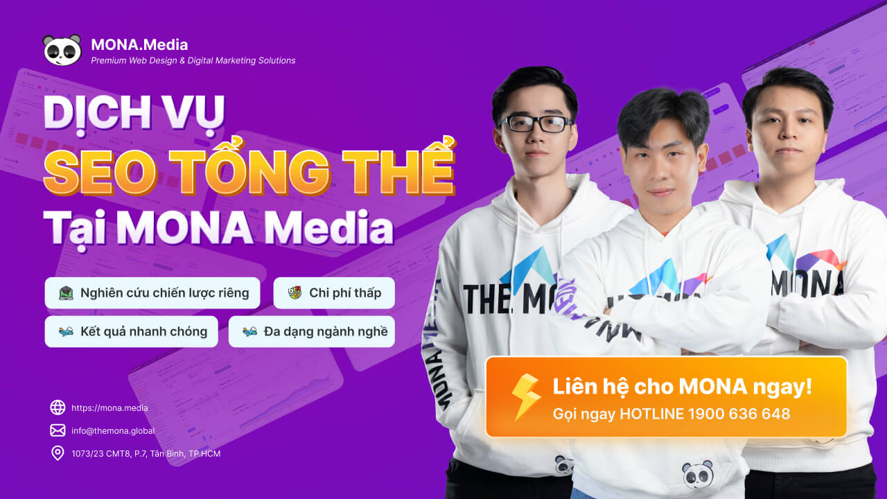 Dịch vụ SEO tổng thể cho doanh nghiệp tại MONA Media