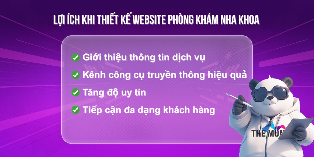 Lợi ích khi thiết kế website phòng khám nha khoa