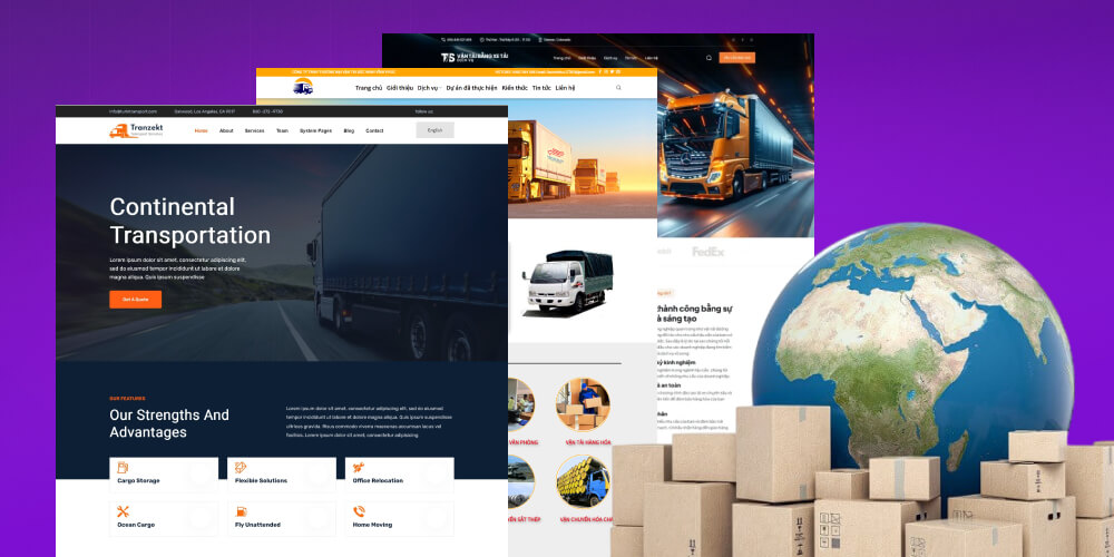 Lợi ích thiết kế website vận tải