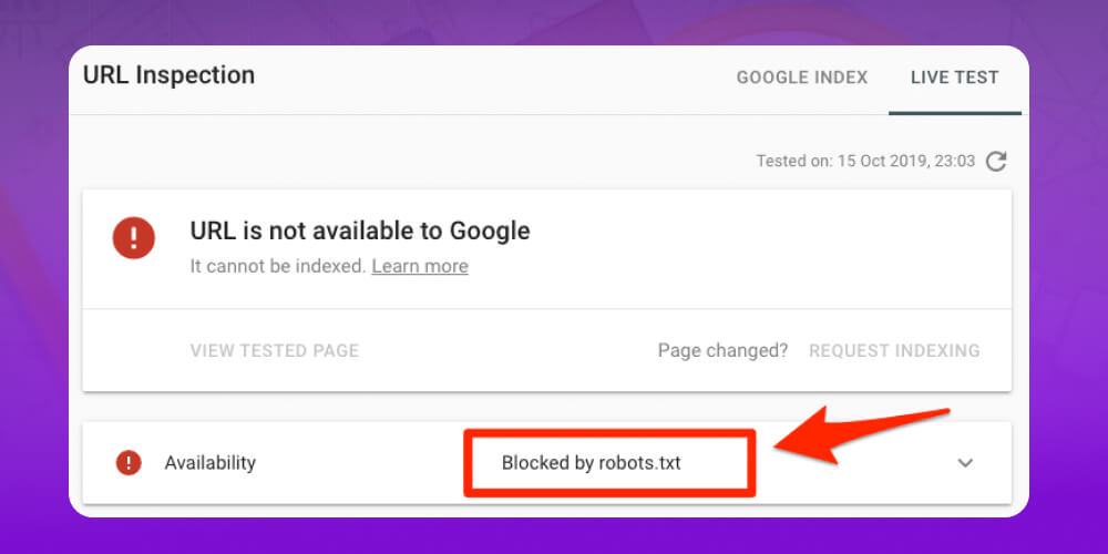 Lỗi URL và robots.txt