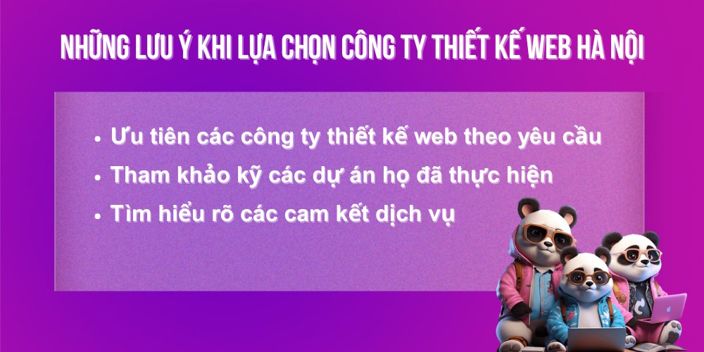 Lưu ý khi lựa chọn công ty thiết kế web Hà Nội Lưu ý khi lựa chọn công ty thiết kế web Hà Nội