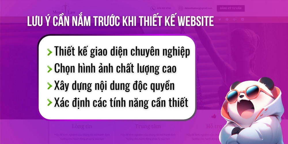 Lưu ý quan trọng cần nắm trước khi thiết kế website