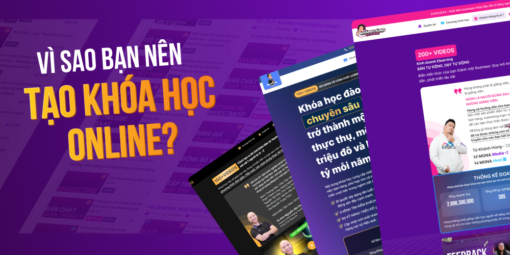 Lý do nên tạo khóa học online