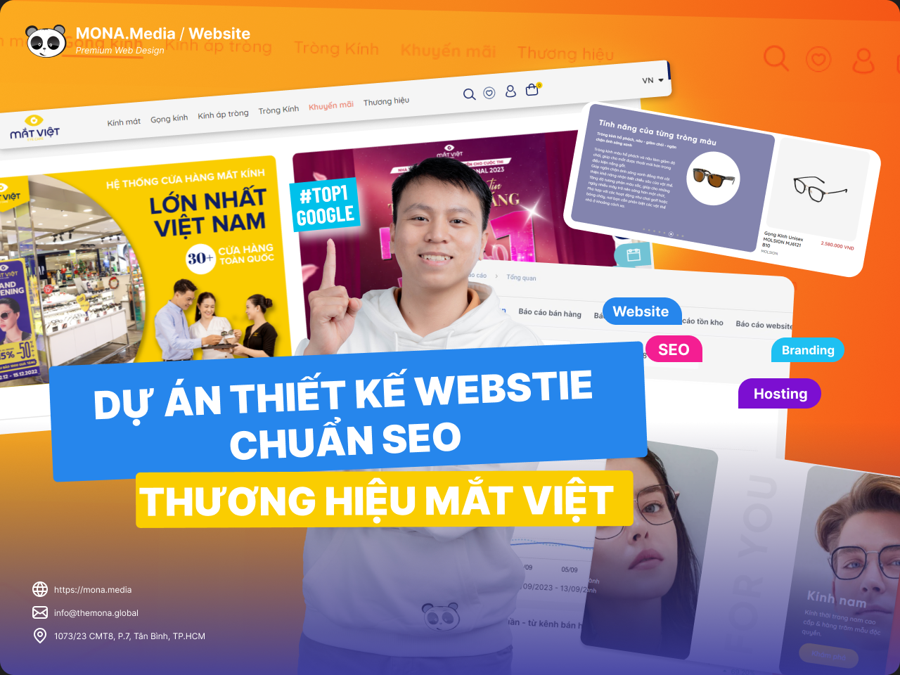 Dự án thiết kế website Mắt Việt