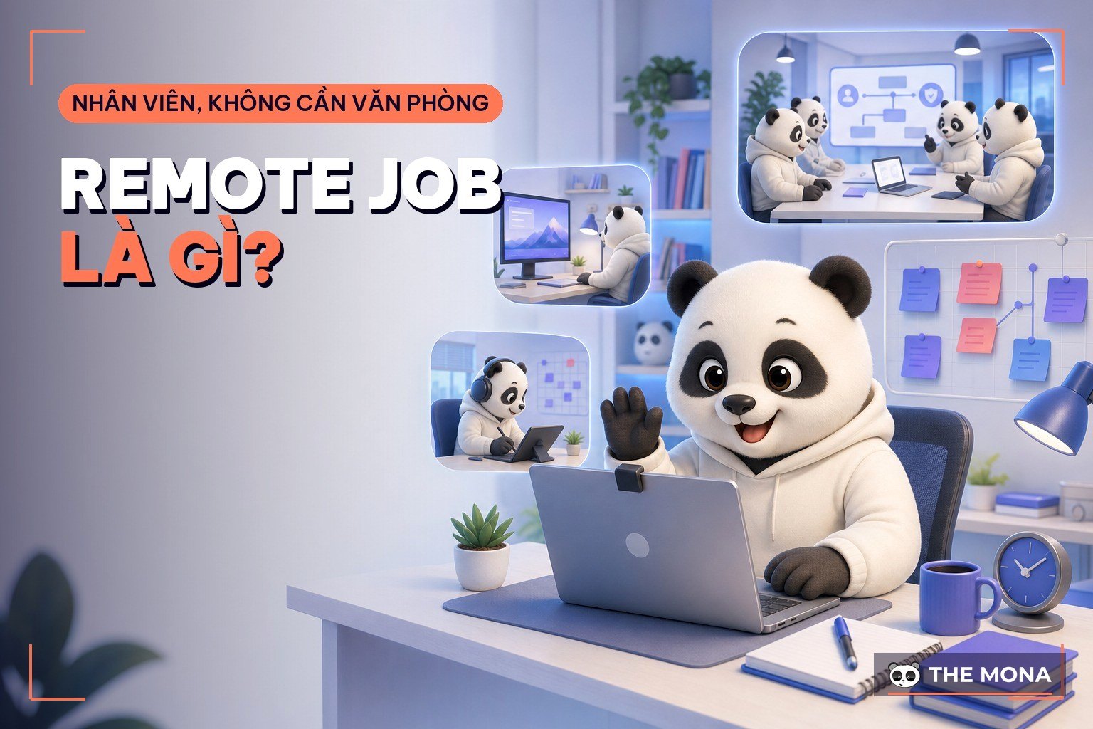 Remote job là gì? Nhân viên làm việc từ xa cùng đội ngũ