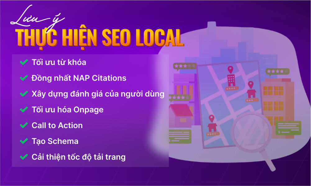 Một số lưu ý về cách thực hiện SEO Local Map hiệu quả