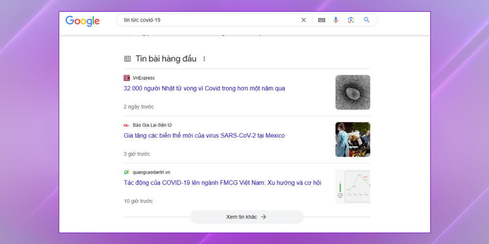 Search intent tin thời sự