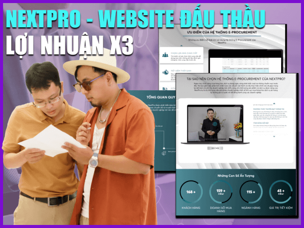 Nextpro - Website giới thiệu công ty đấu thầu