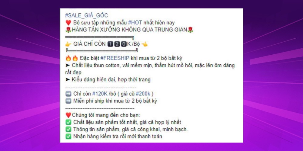 Đầu tư vào nội dung bán hàng là một phần trong chiến lược SEO Facebook