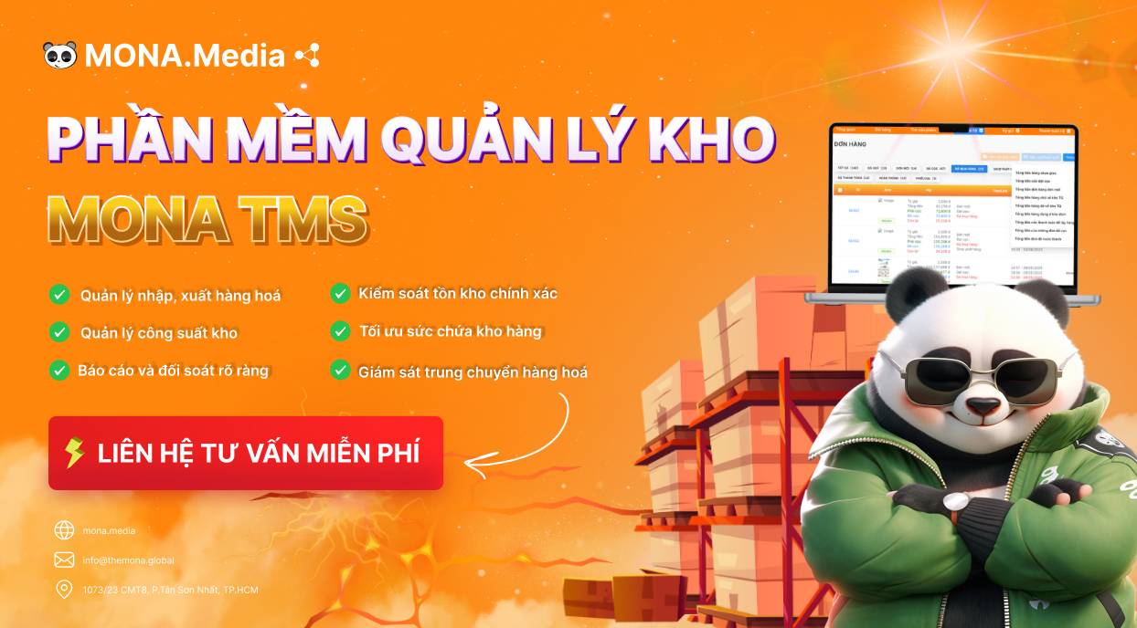 Ứng dụng phần mềm quản lý kho MONA TMS để quản lý kho thông minh