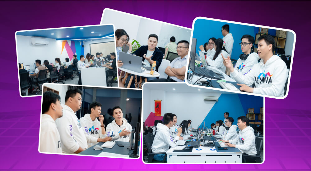 Phối hợp lên ý tưởng trong team content house