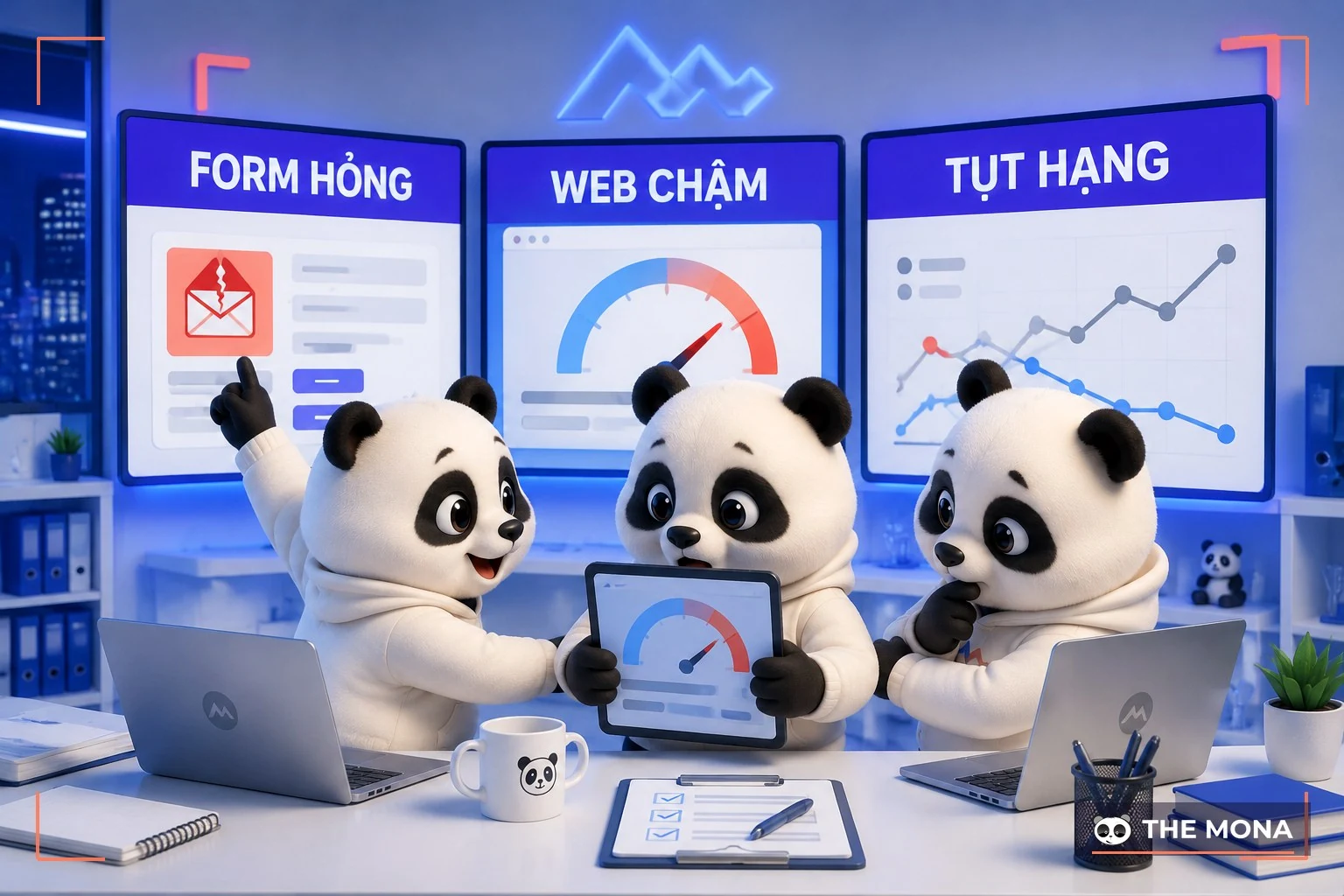 Đội gấu MONA rà soát website hằng tuần phát hiện form hỏng và link gãy