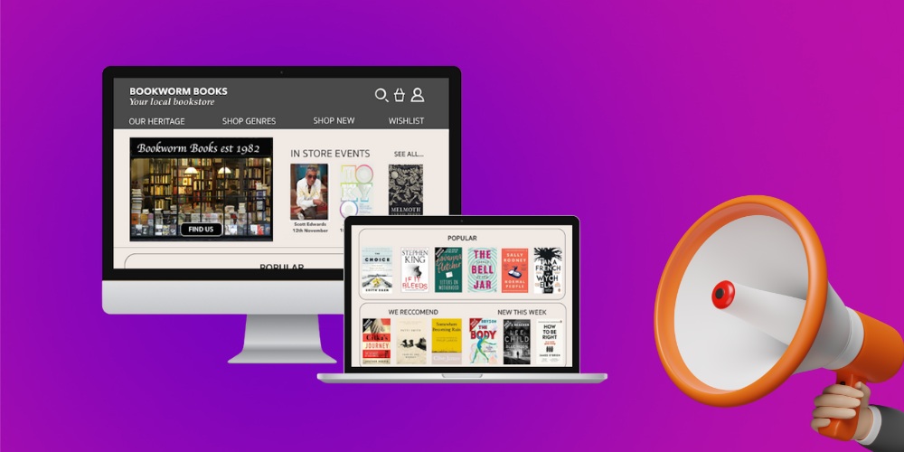 Quảng cáo, quản lí dễ dàng hơn khi thiết kế website bán sách