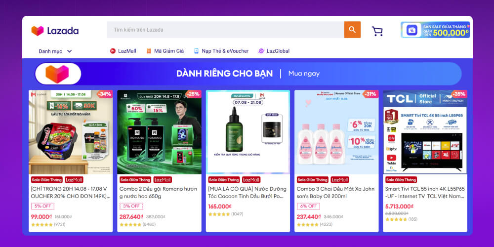 sàn tmđt lazada