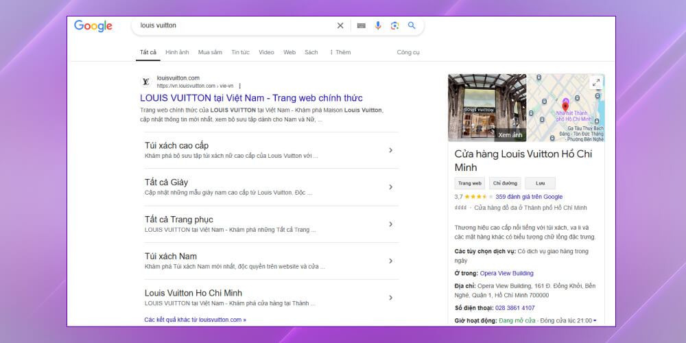 Intent Search thông qua tìm kiếm thương hiệu