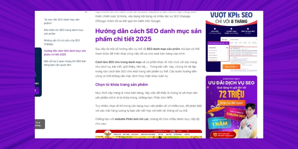 Content SEO dạng bài hướng dẫn