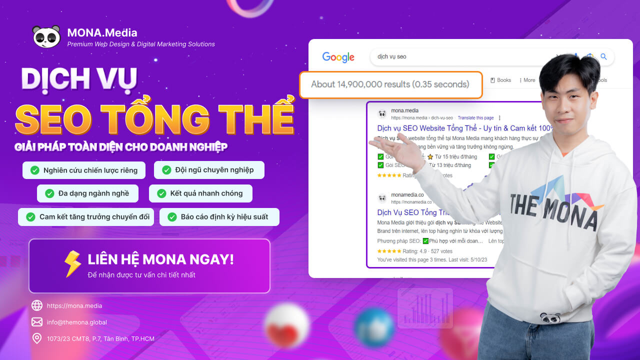 Liên hệ ngay để MONA tư vấn miễn phí cho bạn SEO tổng thể tăng Organic traffic