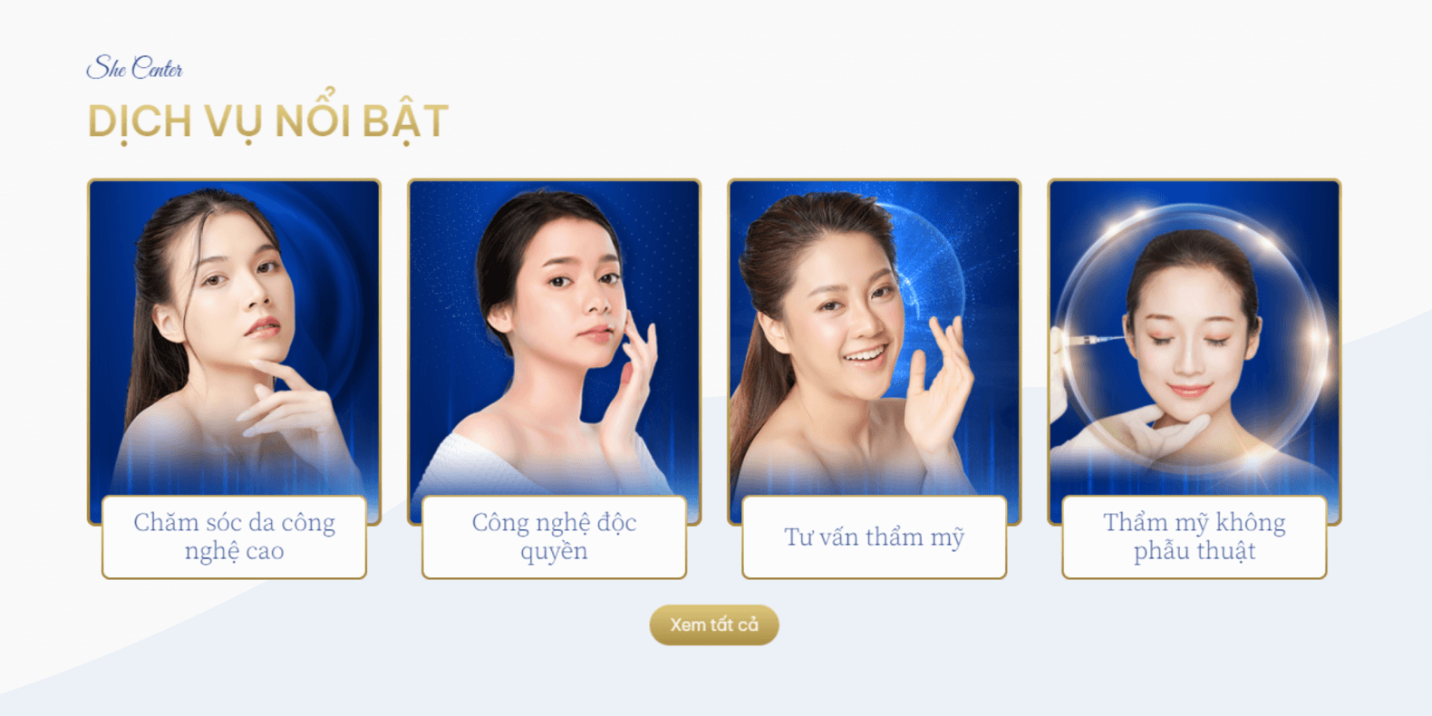 She Center Dự án Thiết kế Website Thẩm Mỹ Viện SHE CENTER