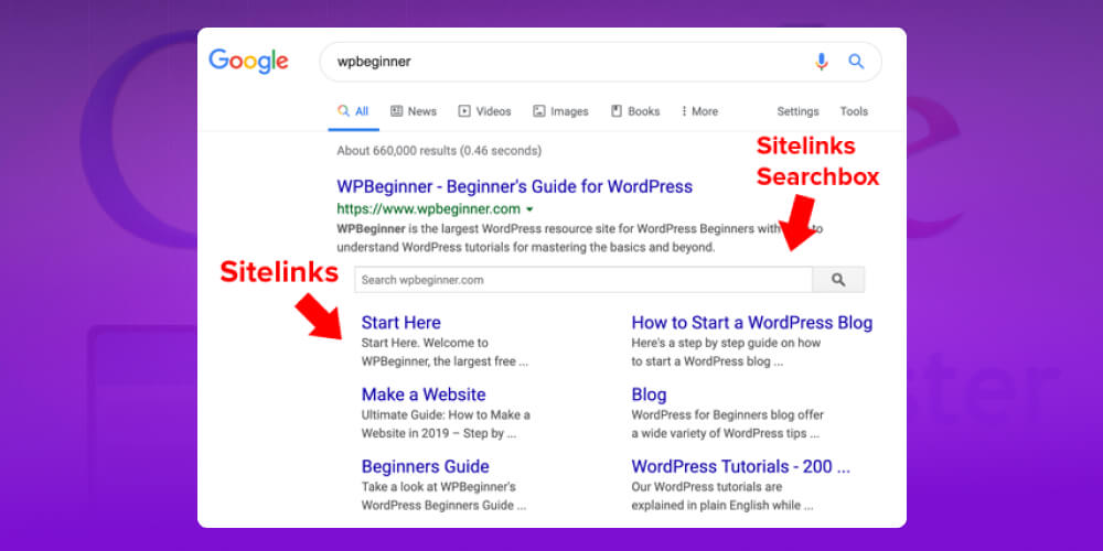 Sitelinks Searchbox
