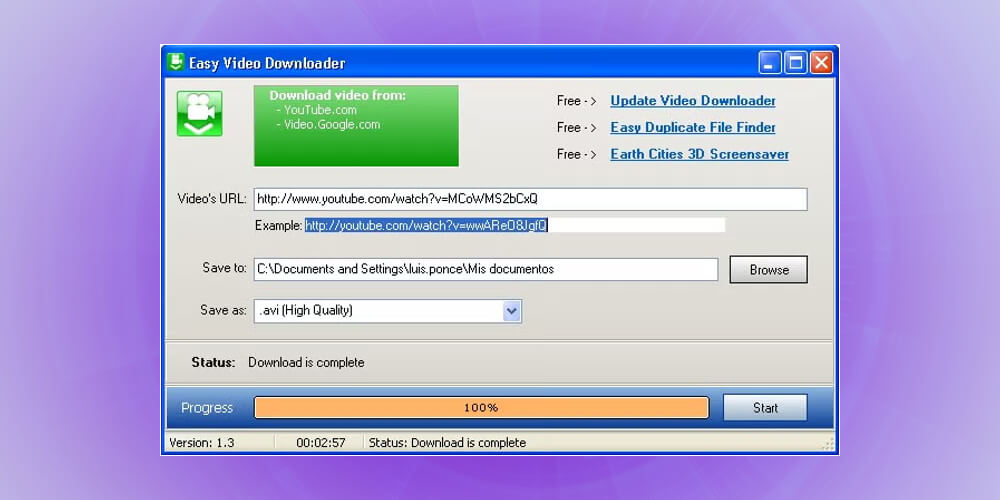 Cách download video youtube bằng Easy YT video downloader