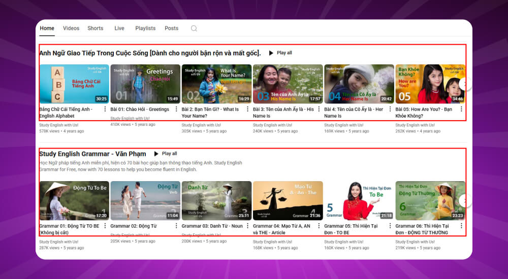 Tạo các chủ đề nội dung chính cho kênh Youtube