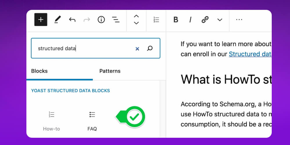 tạo Schema FAQ Yoast SEO